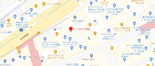 PEOPLE'S(ピープルズ) 三宮店の店舗&アクセス情報