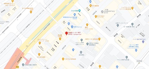淡路島バーガー Garage+One 神戸元町店のアクセス