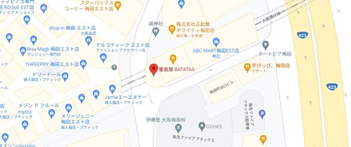 蜜香屋 BATATASのアクセス情報