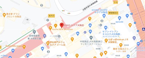 RINGO ルクア大阪店のアクセス情報